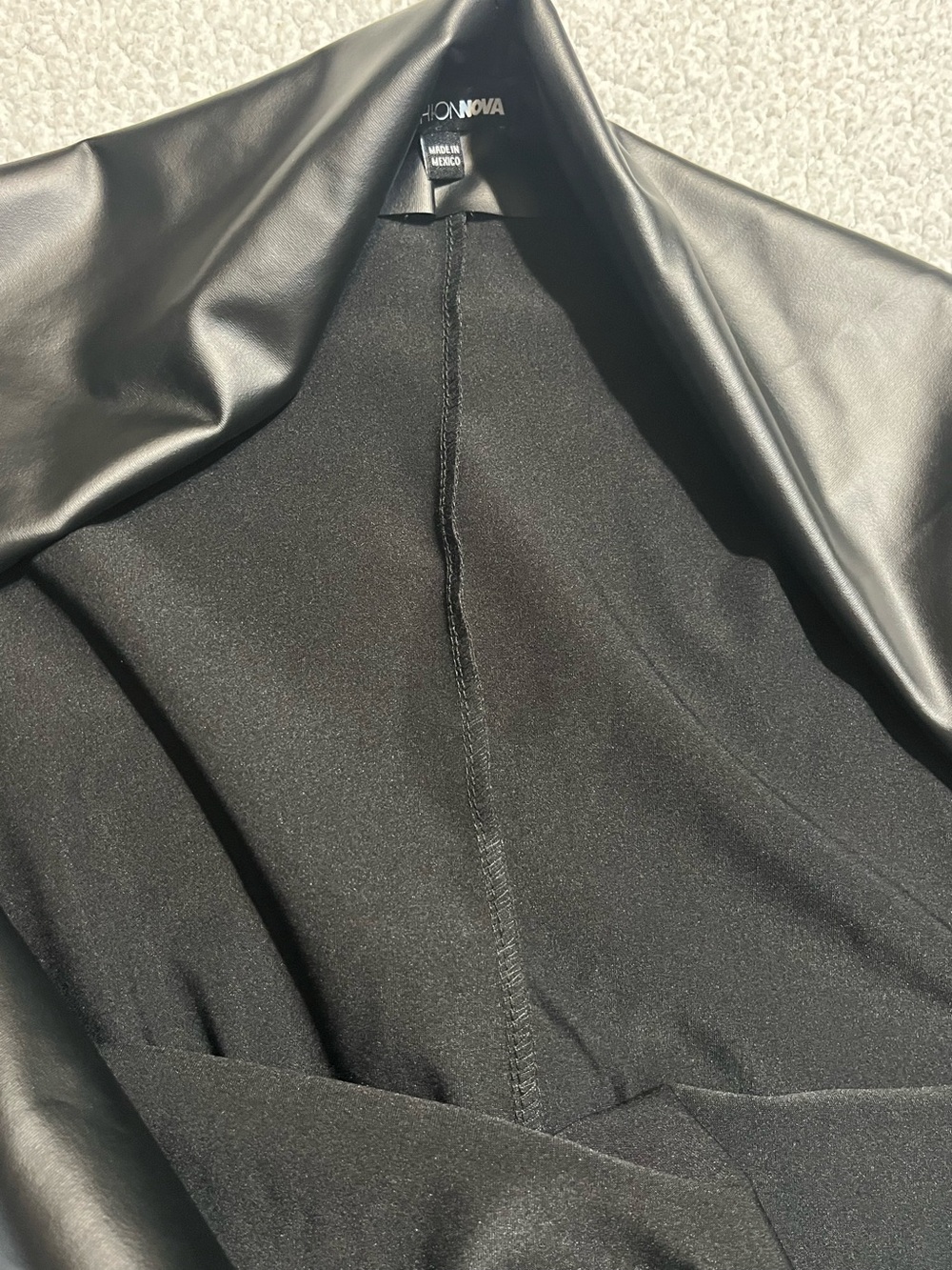 Fashion Nova Want You Back PU Jumpsuit - Picture 11 of 13
